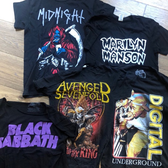 Other - 5 Band T Shirt Bundle